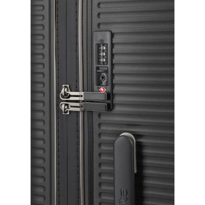 Reistrolleys|Reiskoffers>Travelite Roomer 4w Trunk M black