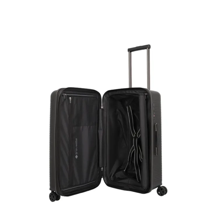 Reistrolleys|Reiskoffers>Travelite Roomer 4w Trunk M black