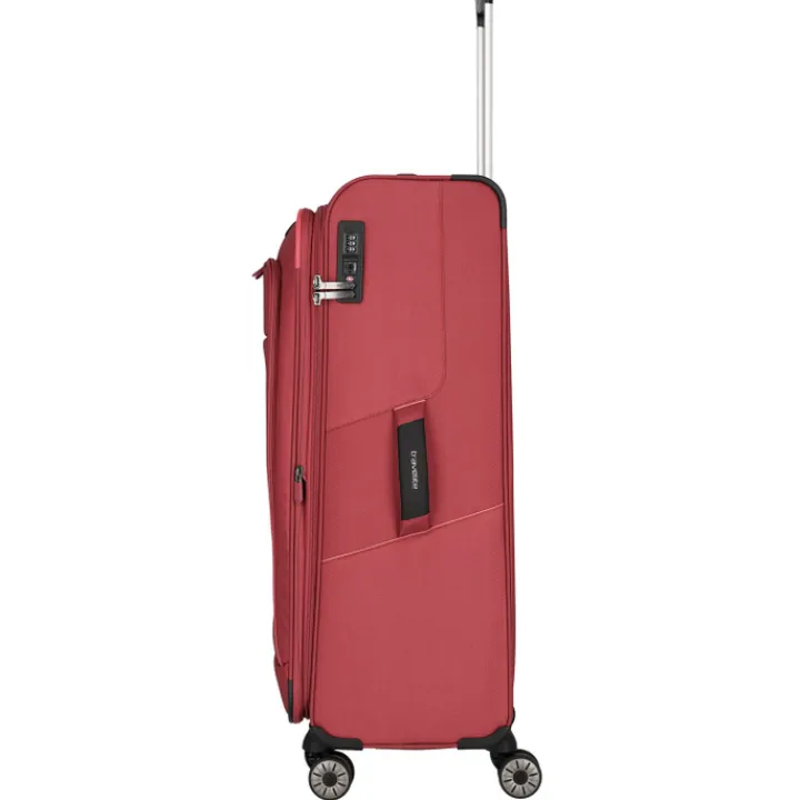 Reistrolleys|Reiskoffers>Travelite Skaii 4 Wheel Trolley L Expandable red