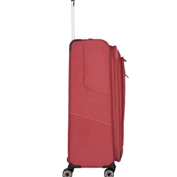 Reistrolleys|Reiskoffers>Travelite Skaii 4 Wheel Trolley L Expandable red