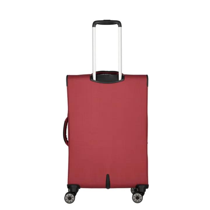 Reistrolleys|Reiskoffers>Travelite Skaii 4 Wheel Trolley M Expandable red