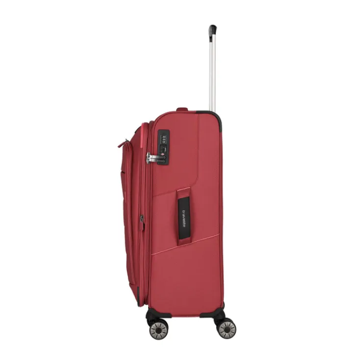 Reistrolleys|Reiskoffers>Travelite Skaii 4 Wheel Trolley M Expandable red