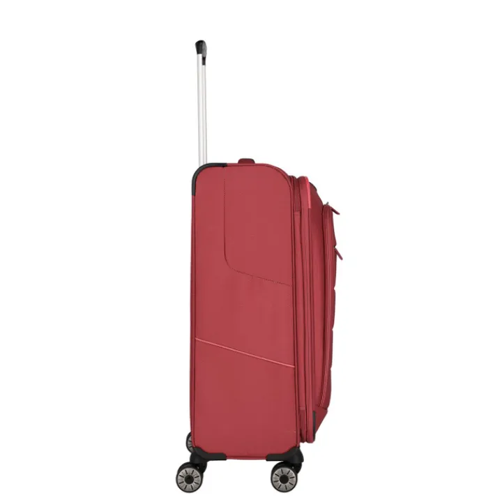 Reistrolleys|Reiskoffers>Travelite Skaii 4 Wheel Trolley M Expandable red