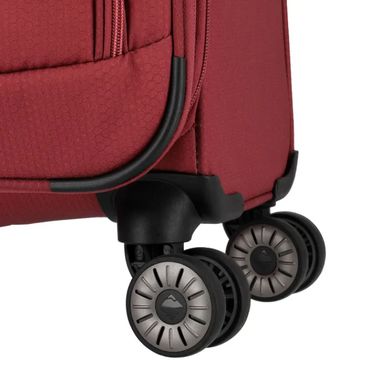 Reistrolleys|Reiskoffers>Travelite Skaii 4 Wheel Trolley M Expandable red