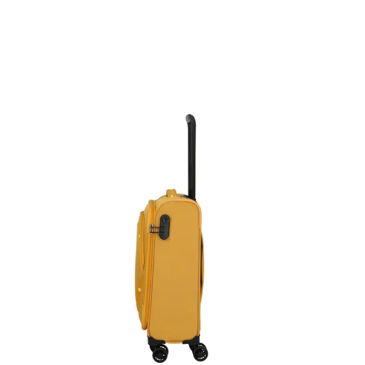Transavia Trolleys|Ryanair Trolleys>Travelite Umbria 4 Wheel Cabin Trolley golden glow
