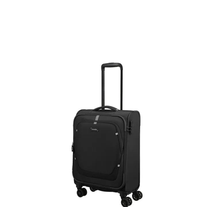 Transavia Trolleys|Ryanair Trolleys>Travelite Umbria 4 Wheel Cabin Trolley black