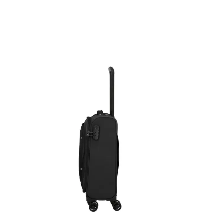 Transavia Trolleys|Ryanair Trolleys>Travelite Umbria 4 Wheel Cabin Trolley black