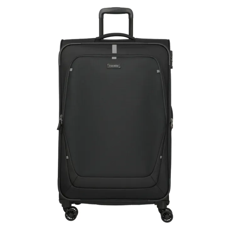 Reistrolleys|Reiskoffers>Travelite Umbria 4 Wheel Trolley L black