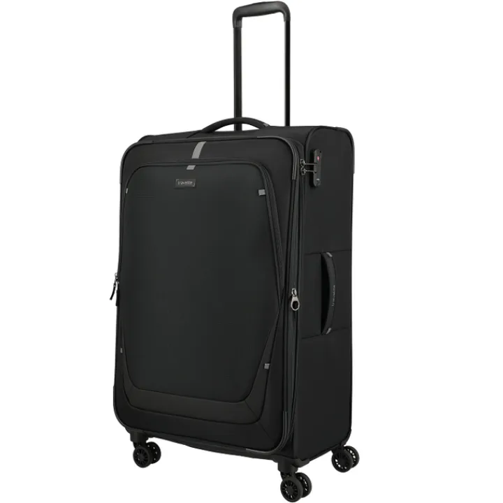 Reistrolleys|Reiskoffers>Travelite Umbria 4 Wheel Trolley L black