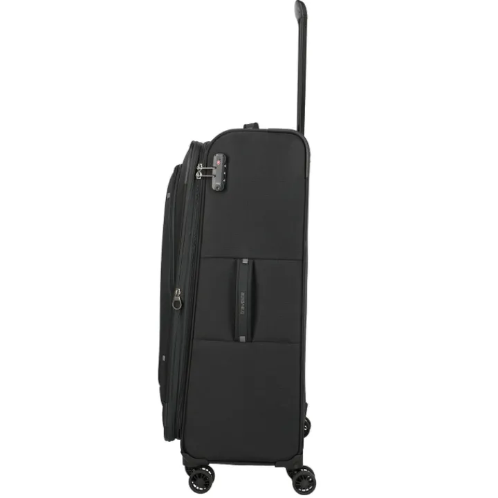 Reistrolleys|Reiskoffers>Travelite Umbria 4 Wheel Trolley L black