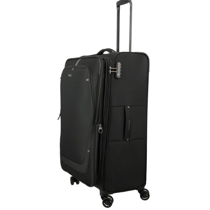 Reistrolleys|Reiskoffers>Travelite Umbria 4 Wheel Trolley L black