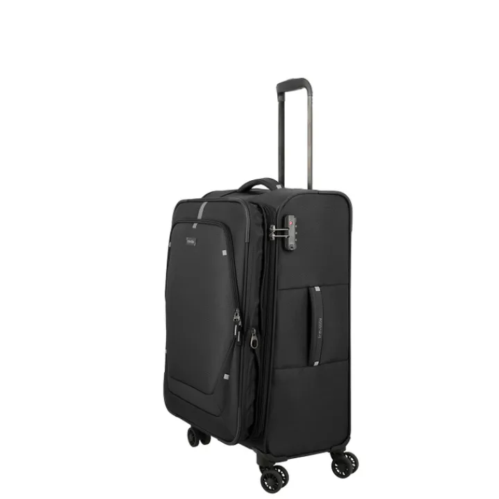 Reistrolleys|Reiskoffers>Travelite Umbria 4 Wheel Trolley M black