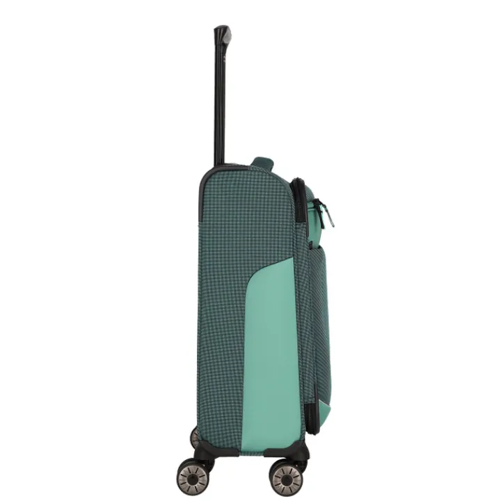 Transavia Trolleys|Handbagage Trolleys>Travelite Viia 4 Wheel Trolley S green