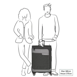 Reistrolleys|Reiskoffers>Travelite Viia 4 Wheel Trolley L Expandable rose