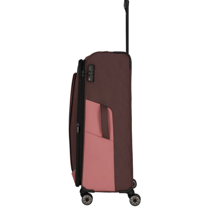 Reistrolleys|Reiskoffers>Travelite Viia 4 Wheel Trolley L Expandable rose