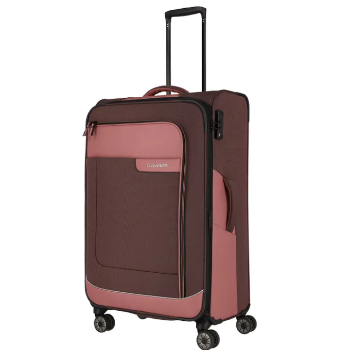 Reistrolleys|Reiskoffers>Travelite Viia 4 Wheel Trolley L Expandable rose