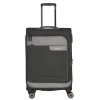 Reistrolleys|Reiskoffers>Travelite Viia 4 Wheel Trolley M Expandable anthracite