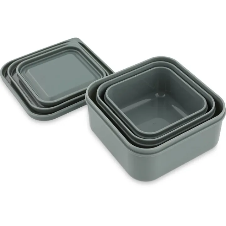 Lunchboxen>Trixie Mr. Shark Snackbox 3pc light grey