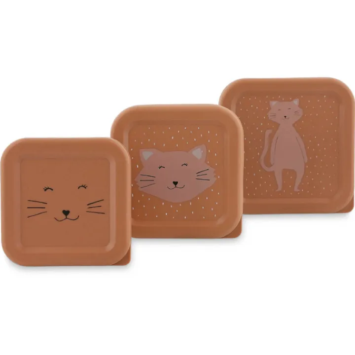 Lunchboxen>Trixie Mrs. Cat Snackbox 3pc old pink