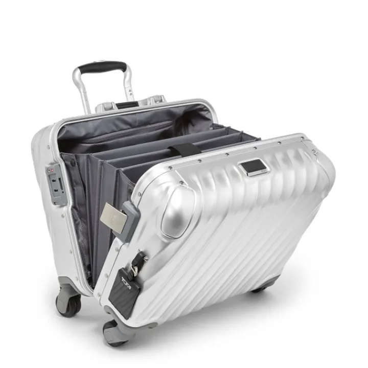 Handbagage Trolleys|Laptop Trolleys>Tumi 19 Degree Aluminum Compact Carry On silver