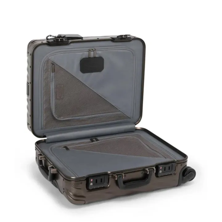 Handbagage Trolleys|Reistrolleys>Tumi 19 Degree Aluminum Continental Carry-On textured gunmetal