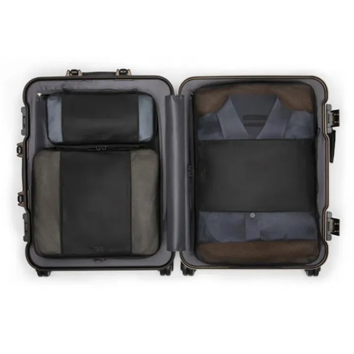 Handbagage Trolleys|Reistrolleys>Tumi 19 Degree Aluminum Continental Carry-On textured gunmetal