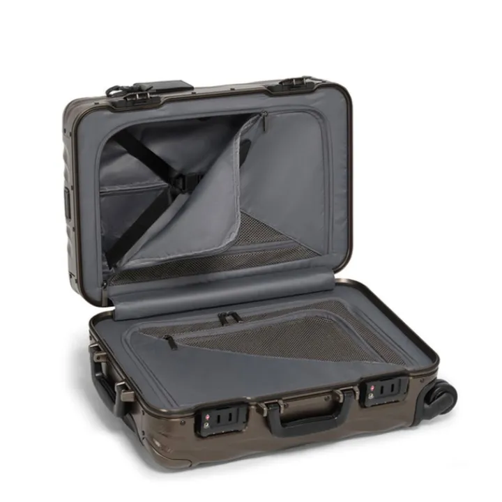 Handbagage Trolleys|Reistrolleys>Tumi 19 Degree Aluminum International Carry-On textured gunmetal