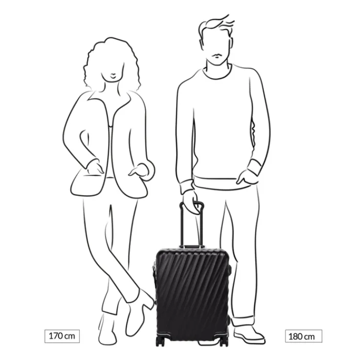 Transavia Trolleys|Handbagage Trolleys>Tumi 19 Degree Frame Contl 4 Whl C/O black texture