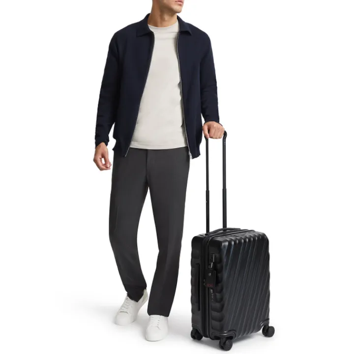 Handbagage Trolleys|Reistrolleys>Tumi 19 Degree Intl EXP 4 Whl C/O black texture