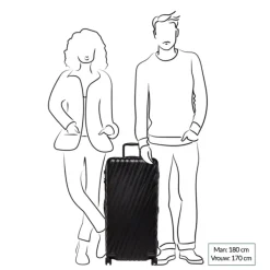 Reistrolleys|Reiskoffers>Tumi 19 Degree Large Rolling Trunk black texture