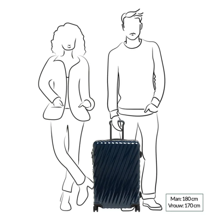Reistrolleys|Reiskoffers>Tumi 19 Degree Short Trip Expandable 4 Wheeled Packing Case navy