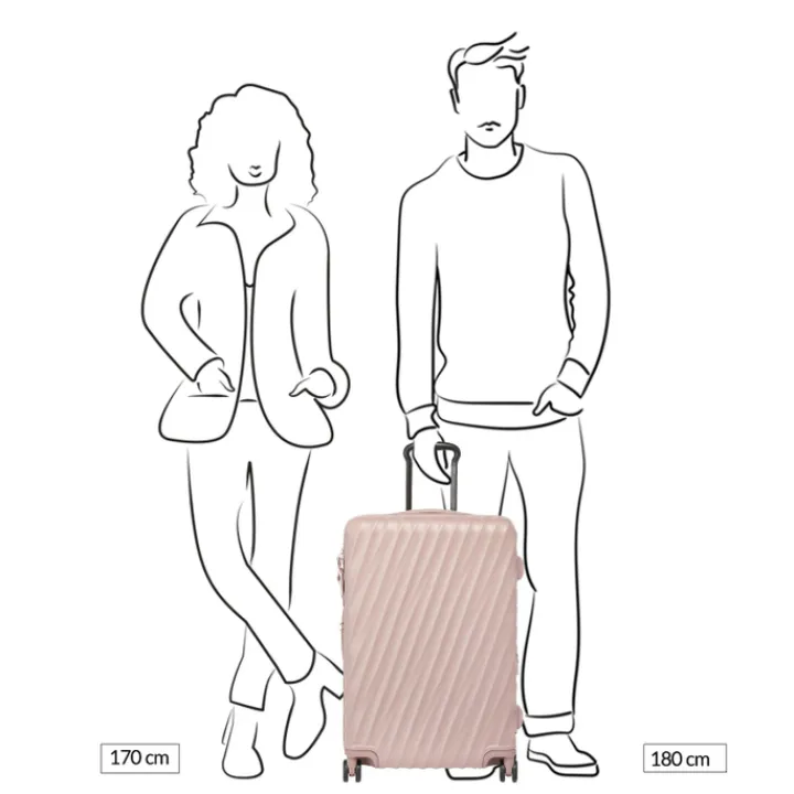Reistrolleys|Reiskoffers>Tumi 19 Degree St EXP 4 Whl P/C mauve texture