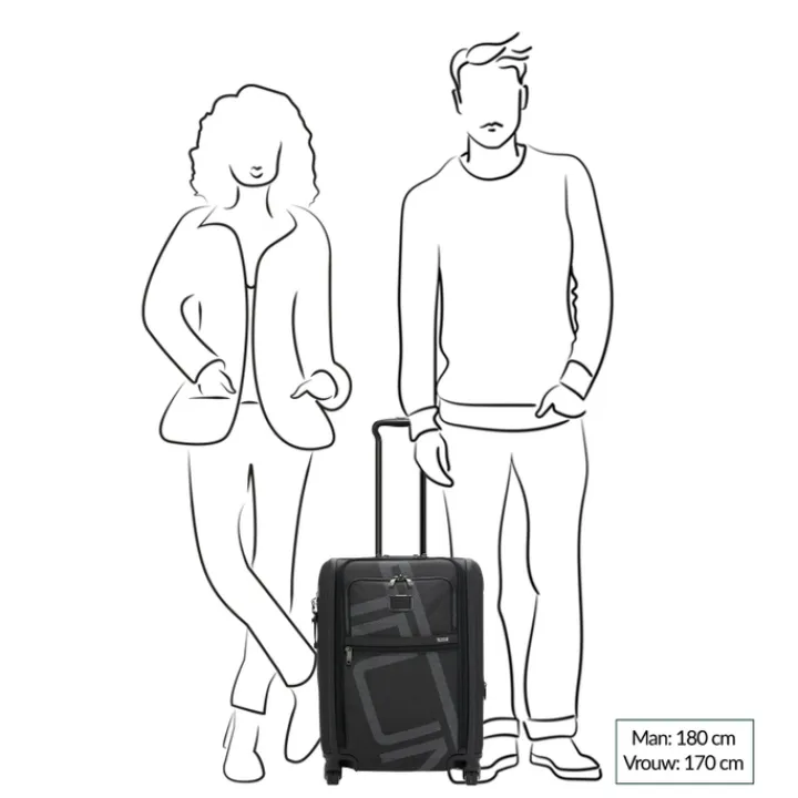 Handbagage Trolleys|Reistrolleys>Tumi Alpha Cont Dual Access 4Whl C/O reflective jacquard