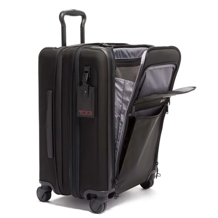 Handbagage Trolleys|Reistrolleys>Tumi Alpha Continental Expandable 4 Wheeled Carry-On black
