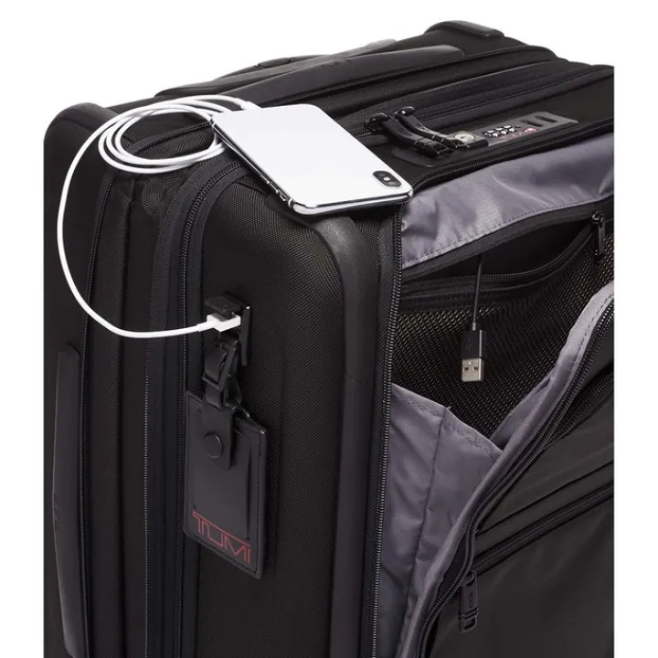 Handbagage Trolleys|Reistrolleys>Tumi Alpha Continental Expandable 4 Wheeled Carry-On black