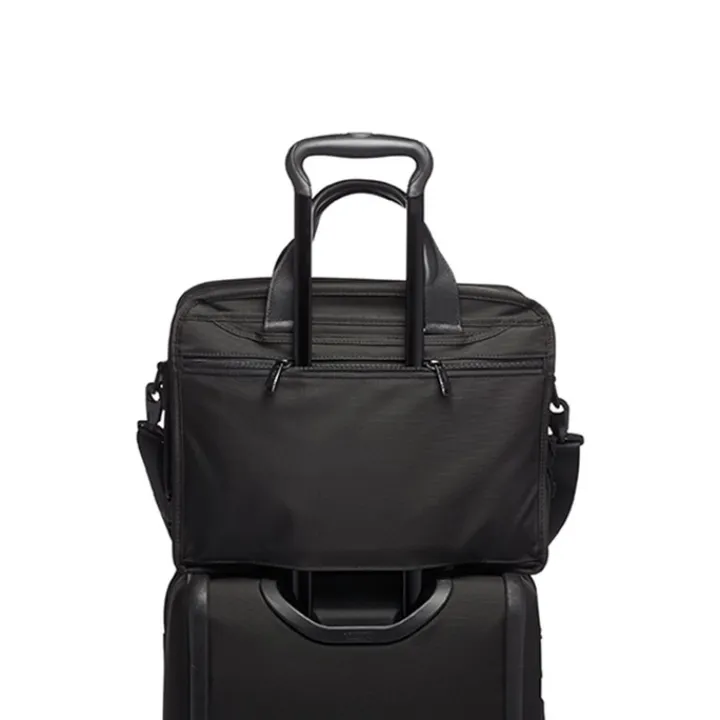Herentassen|15 Inch Laptoptassen>Tumi Alpha Expandable Organizer Laptop Brief black