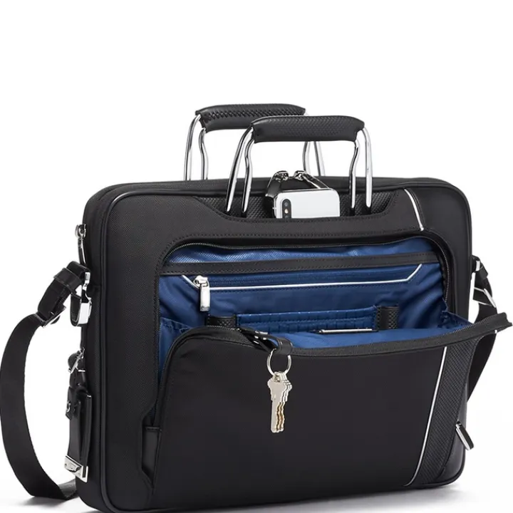 Herentassen|15 Inch Laptoptassen>Tumi Arrivé Hannover Slim Briefcase black
