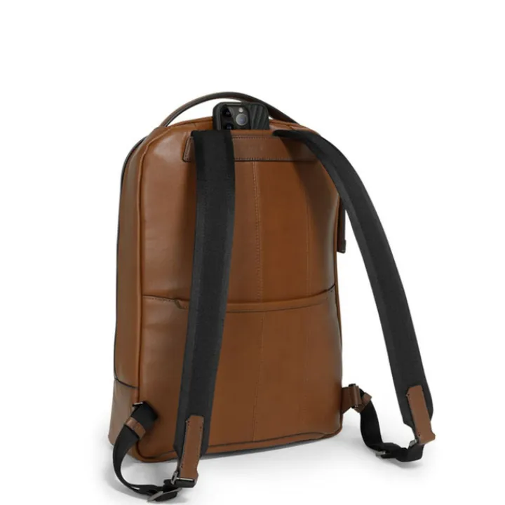 Mini Rugzakken|Daypack>Tumi Harrison Bradner Backpack Leather cognac