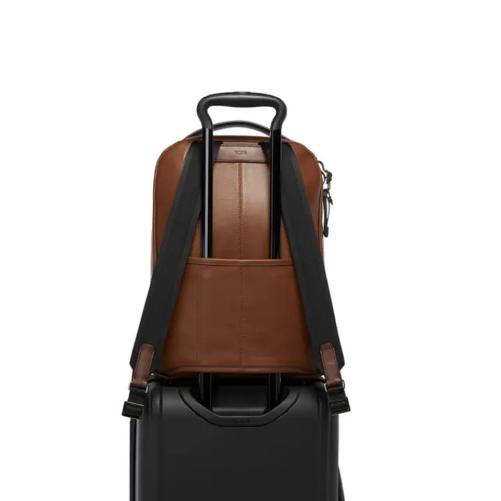 Mini Rugzakken|Daypack>Tumi Harrison Bradner Backpack Leather cognac