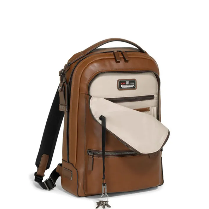Mini Rugzakken|Daypack>Tumi Harrison Bradner Backpack Leather cognac