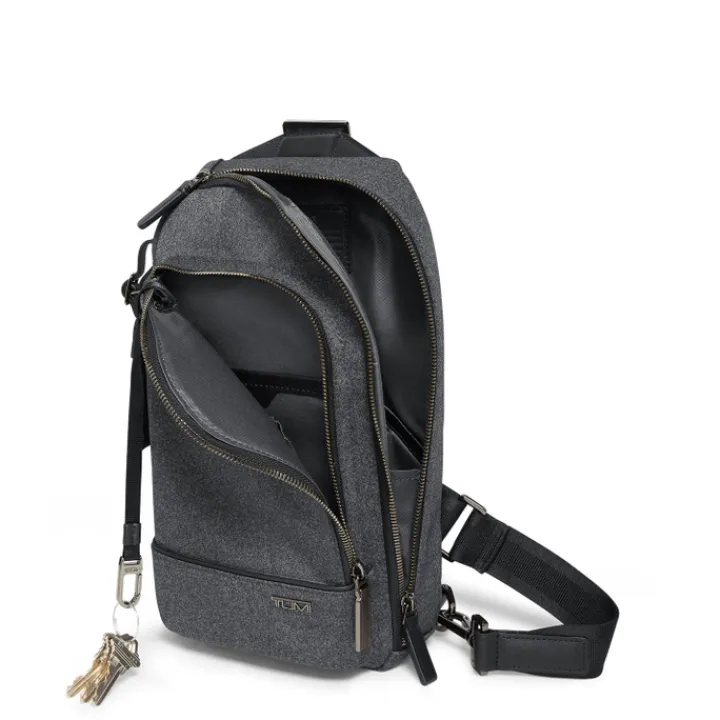 Sling Bags|Crossbody>Tumi Harrison Gregory Sling dark charcoal