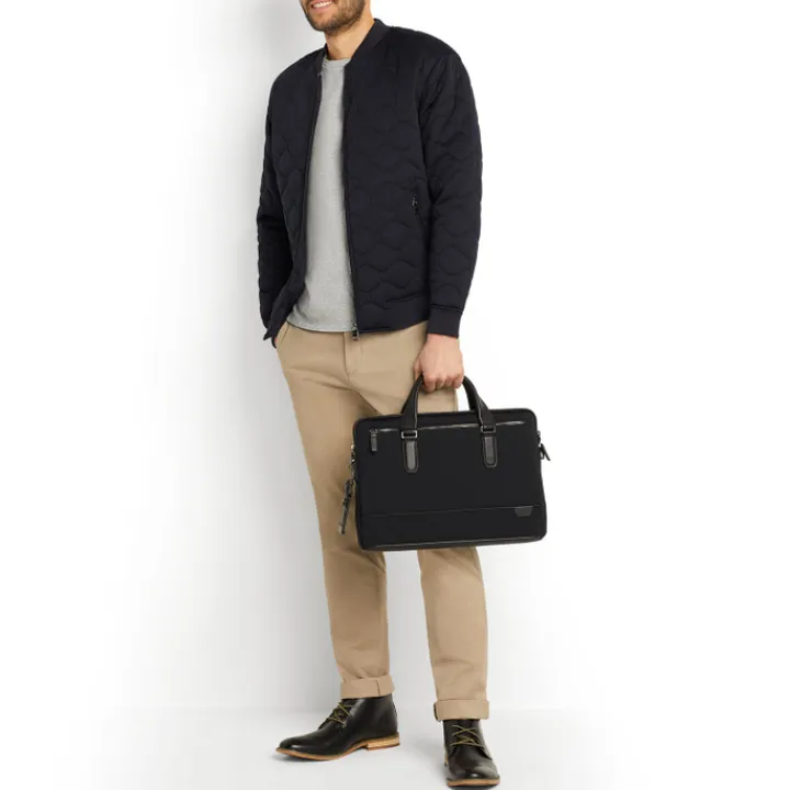 Herentassen|14 Inch Laptoptassen>Tumi Harrison Sycamore Slim Brief dark charcoal