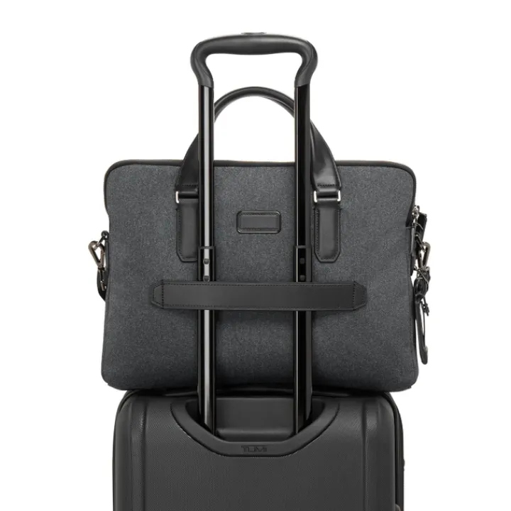 Herentassen|14 Inch Laptoptassen>Tumi Harrison Sycamore Slim Brief dark charcoal
