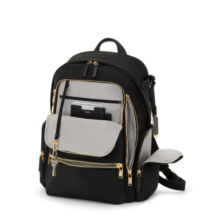 Kleine Rugzakken|Daypack>Tumi Voyageur Celina Backpack black/gold