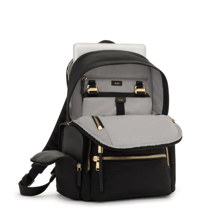 Kleine Rugzakken|Daypack>Tumi Voyageur Celina Backpack black/gold