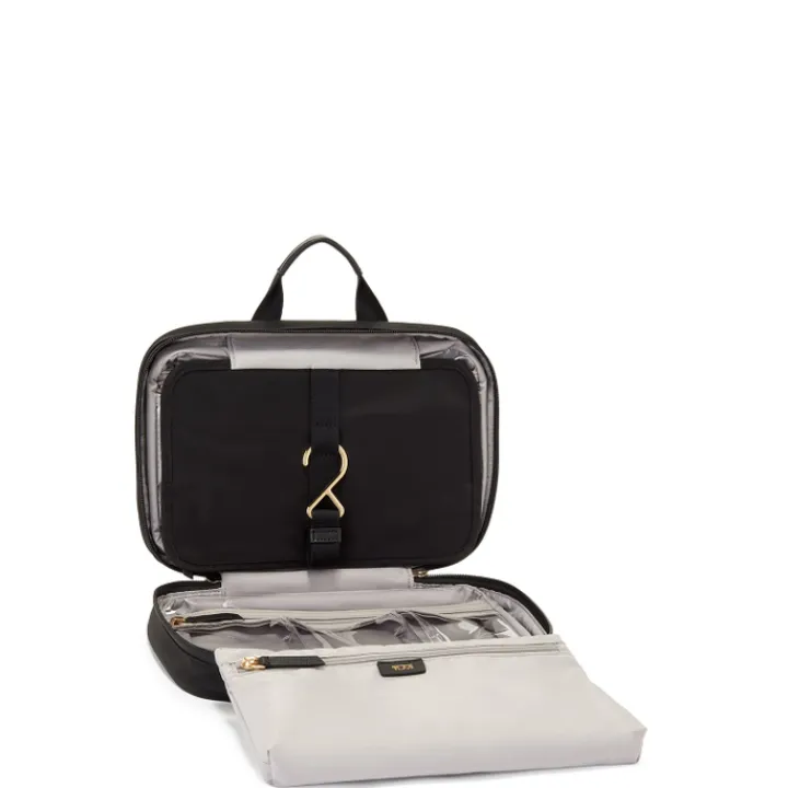 Toilettassen|Make-Up Tasjes>Tumi Voyageur Madeline Cosmetic black/gold