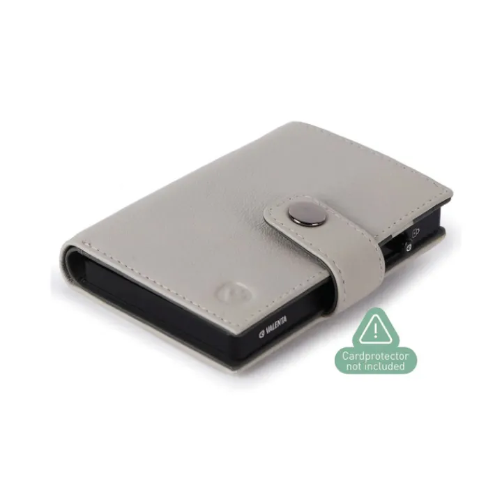 Pasjeshouders|Creditcardhouders>Valenta Card Wallet Leather MagSafe Luxe off white