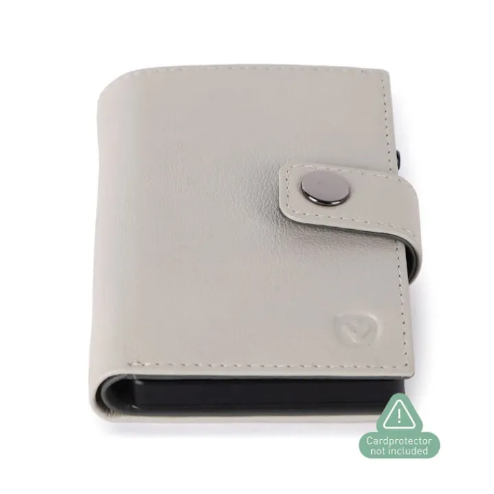 Pasjeshouders|Creditcardhouders>Valenta Card Wallet Leather MagSafe Luxe off white