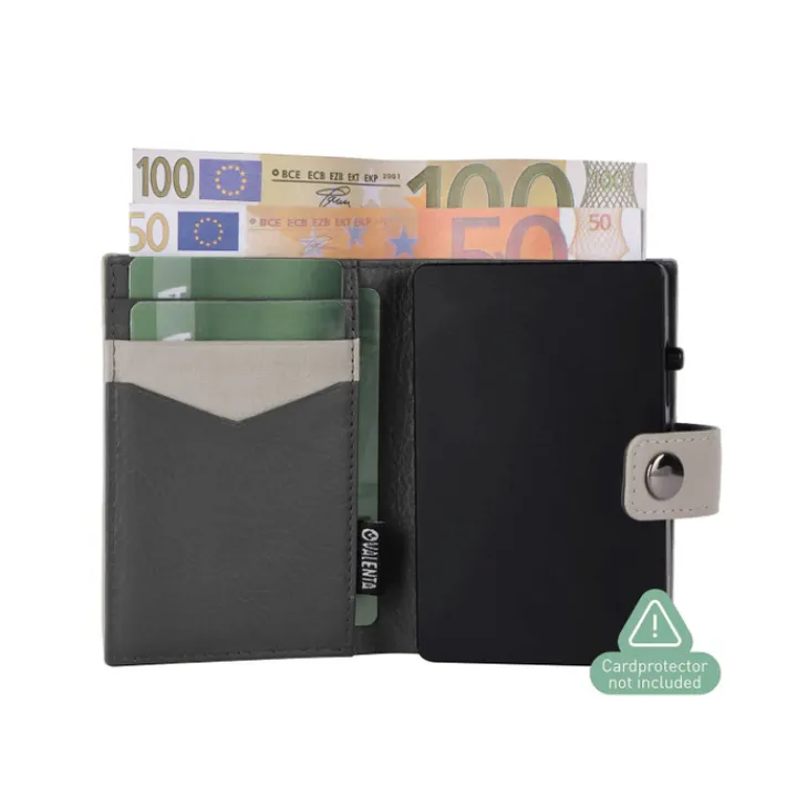 Pasjeshouders|Creditcardhouders>Valenta Card Wallet Leather MagSafe Luxe off white
