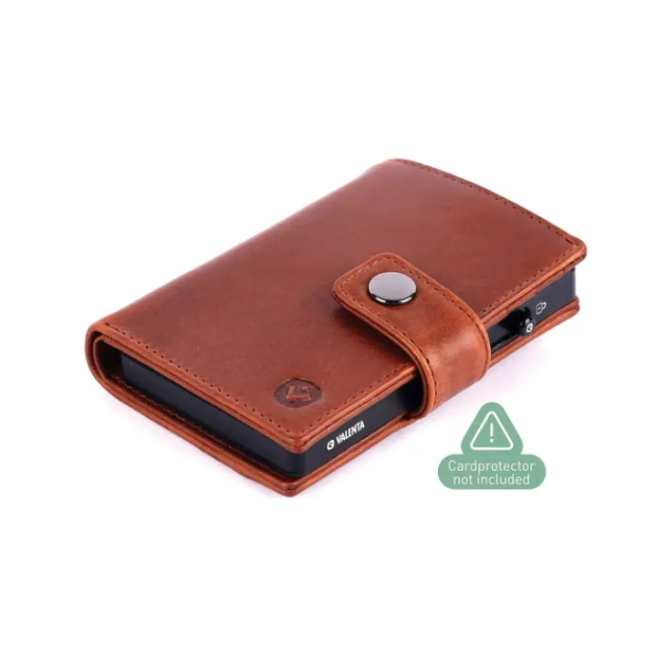 Pasjeshouders|Creditcardhouders>Valenta Card Wallet Leather MagSafe Luxe cognac